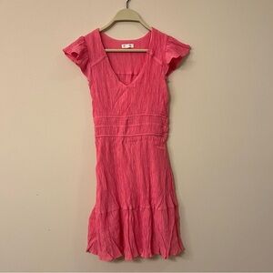 Women’s pink small short sleeve dress blu pepper